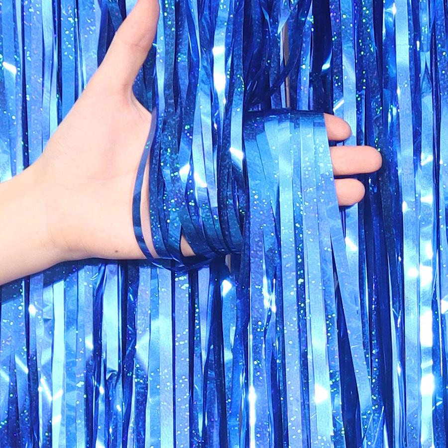 Laser Fringe Backdrop & Tinsel for Party or Event Decoration