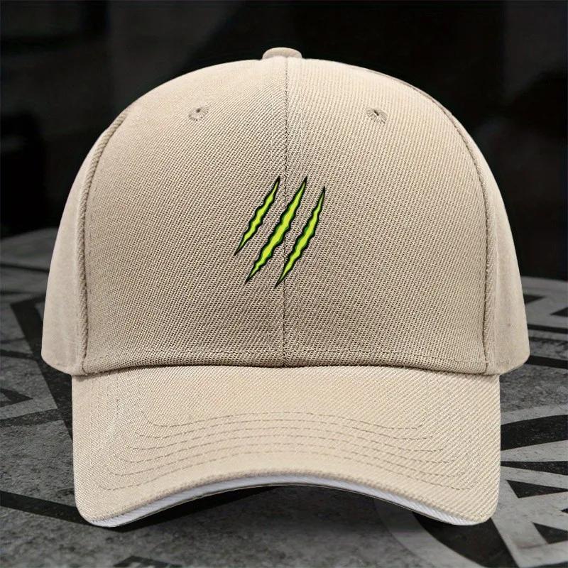 Claw Mark Graphic Baseball Cap Polyester Adjustable Street Style Trendy Unisex Casual Hat