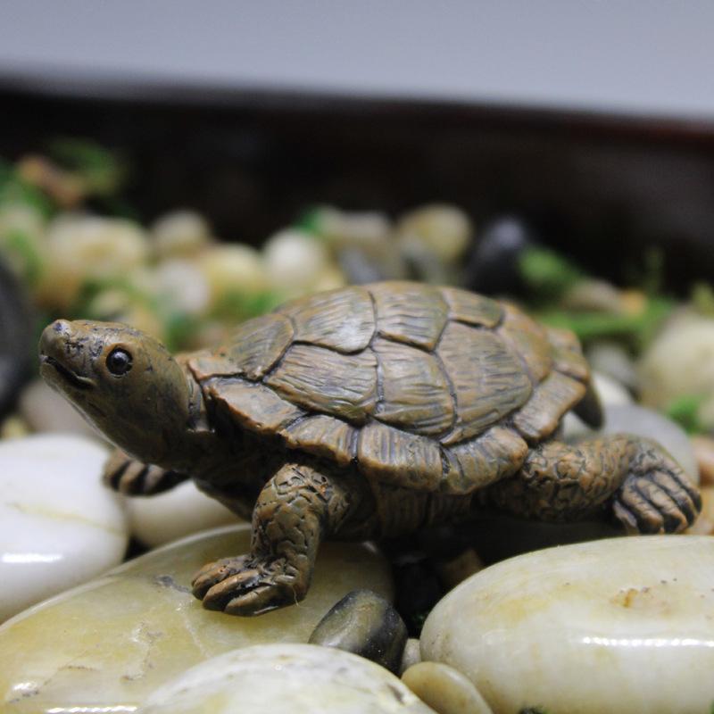 Turtle Figurine Animal Miniature Figures Decoration Animal Statue Resin Craft
