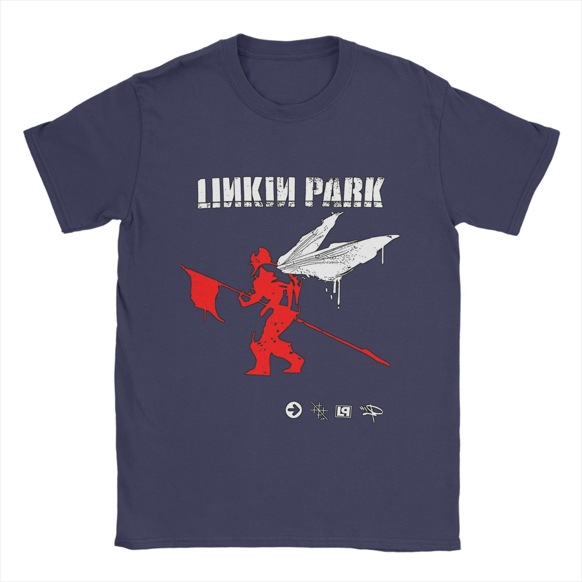 

Мужские футболки L-Linkin P-Park Band Хлопковая одежда Крутая футболка с коротким рукавом и круглым вырезом 4XL 5XL 6XL Футболки 4XL