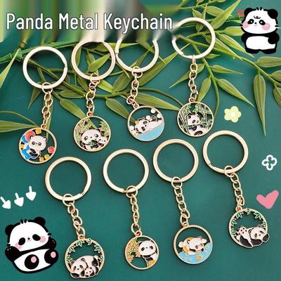 Chaveiro de Metal Estilo Chinês Panda