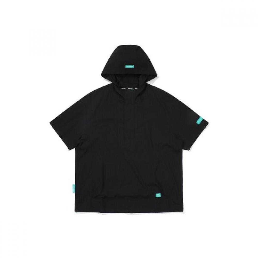 Kangaroo Pocket Hoodie Anorak  Black 