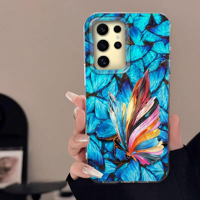 Case For Samsung Galaxy A56 S24 S25 Plus Ultra A15 A25 A55 A35 A16 A26 A36 5G Phone Cover Graffiti New Pink Love Patterns Bumper