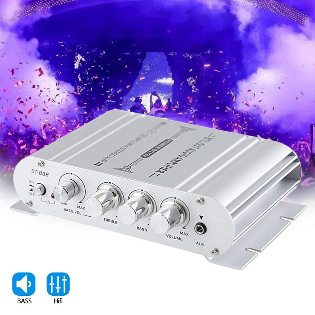 2.1 Channels 400W Hi-Fi Auto Stereo 12V Car Audio Amplifier MP3 Radio Booster