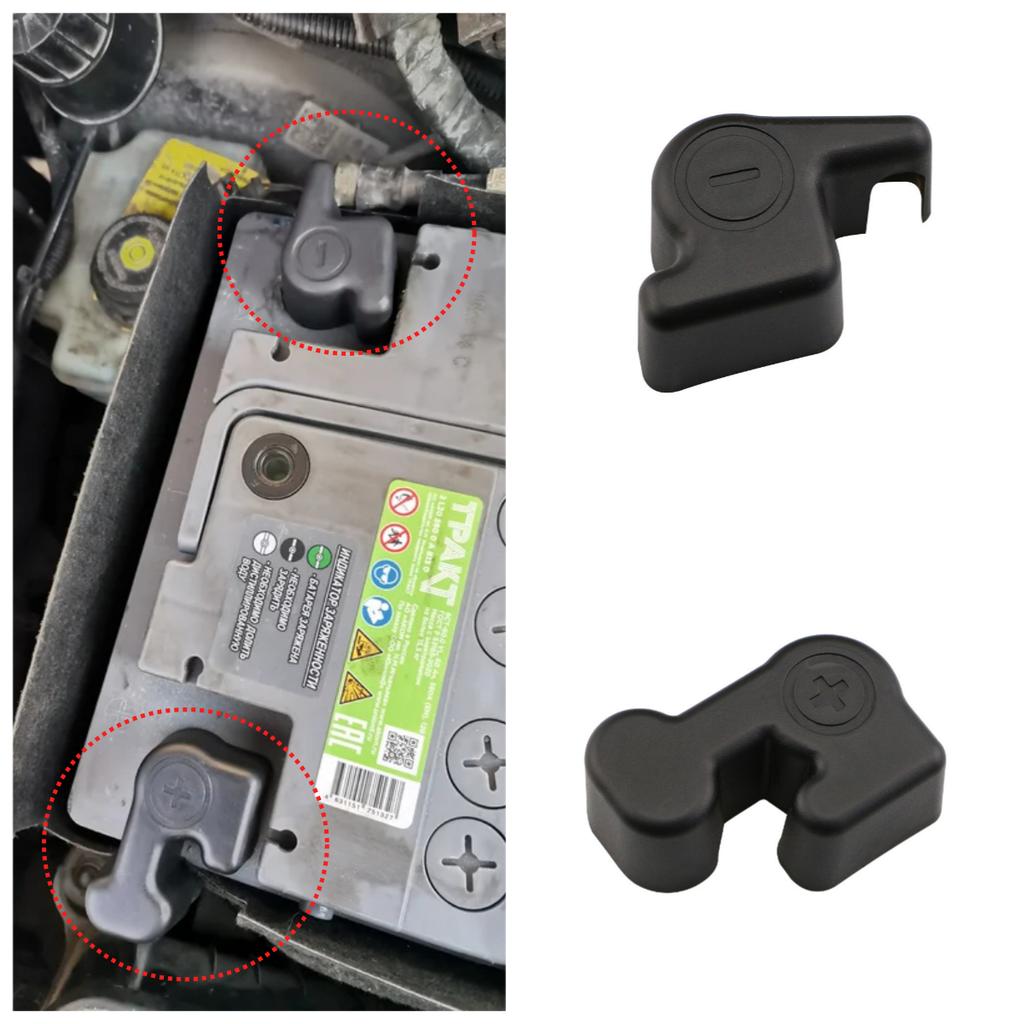 ABS Car Engine Battery Positive Negative Protector Cover Cap for Volkswagen VW Golf 7 MK7 2013-2019 Accessories