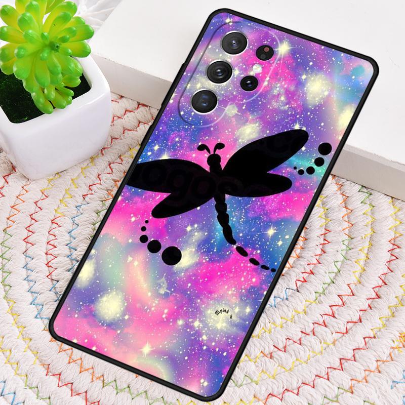 Luxury Dragonfly Silicone Phone Case For Samsung Galaxy note 10 pro S26 S25 S24 S23 S22 S21 Plus S25Ultra Capa Cover