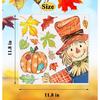 Fall Window Clings Decorations for Glass Fall Watercolor Pumpkin Maple Leaves Scarecrow Truck Window Stickers for Autumn Thanksgiving Harvest Party