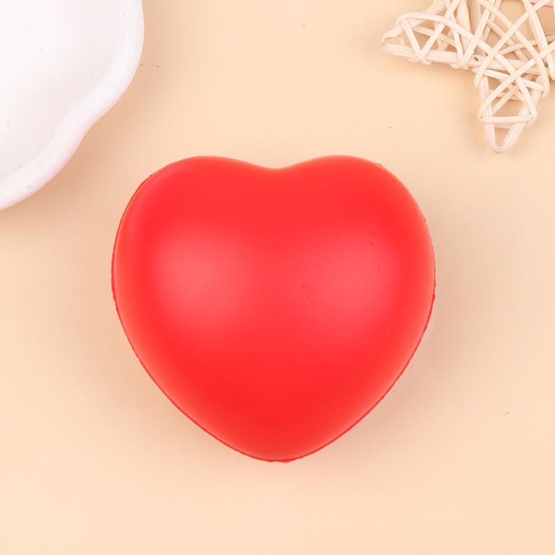 1/3Pcs Funny Love Heart Ball Soft Slow Rising Stress Reliever Gag Squeeze Kids Toy Anti-Stress Decompression Toy