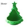 Seasonal Desk Organizer 3D Printed Christmas Tree Ornament, Desktop Storage for Candies Nuts Keys, Party Serving Platter Decorative Candle Holder