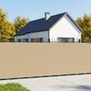 Balcony Privacy Screen 150 X 200 Cm Fabric with PU Coating Beige