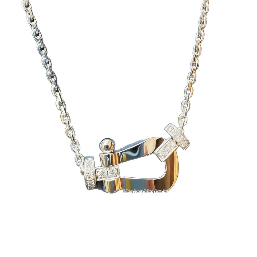 Fred Horseshoe & Figure Eight Diamond Pendant Necklace for Couples