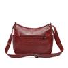 Women's Multi-layer Soft Leather Crossbody Bag Commuter Shoulder Bag Mother Bag