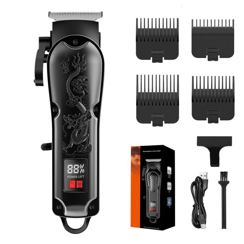 T9 Bald Electric Hair Clipper - Professional Rechargeable Engraving & Oil Head Shaver
