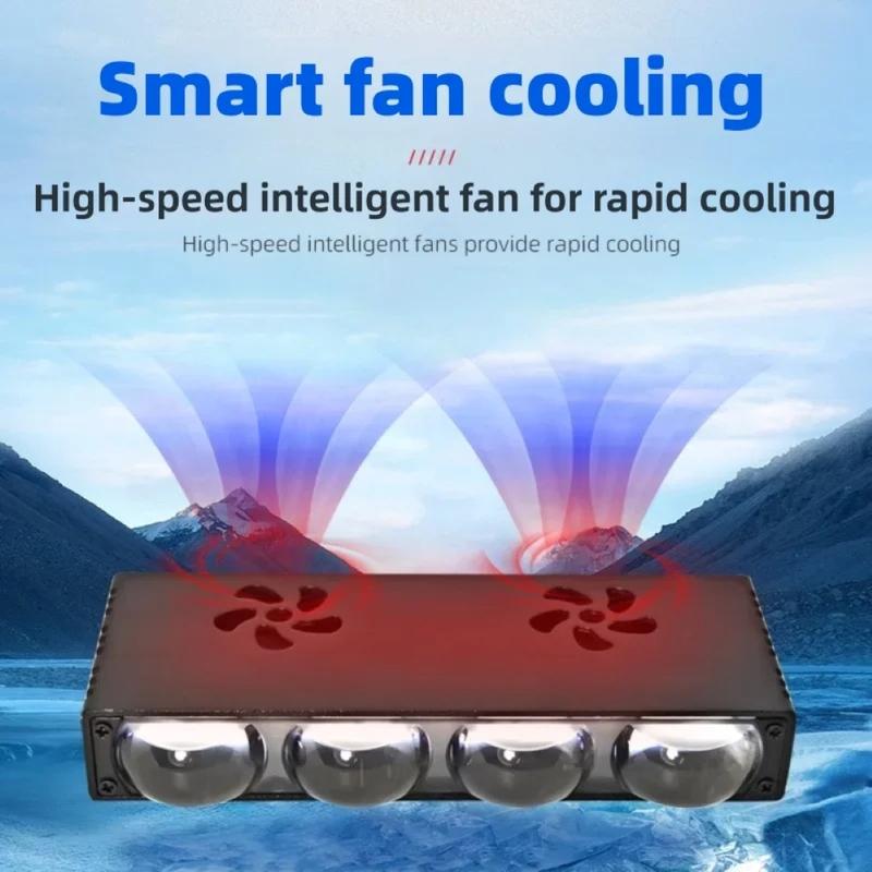 2Pcs Car Grill Spotlights Led Light Bar Addtional LED Work Light White Yellow Grille Lights 12V for Motorcycle Offroad 4X4 Truck