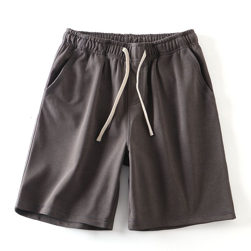 American Pure Cotton Knitted Shorts Men's Summer 2024 New Arrival Sports Fifth Pants Export Men's Pants Full Cotton Casual Pants