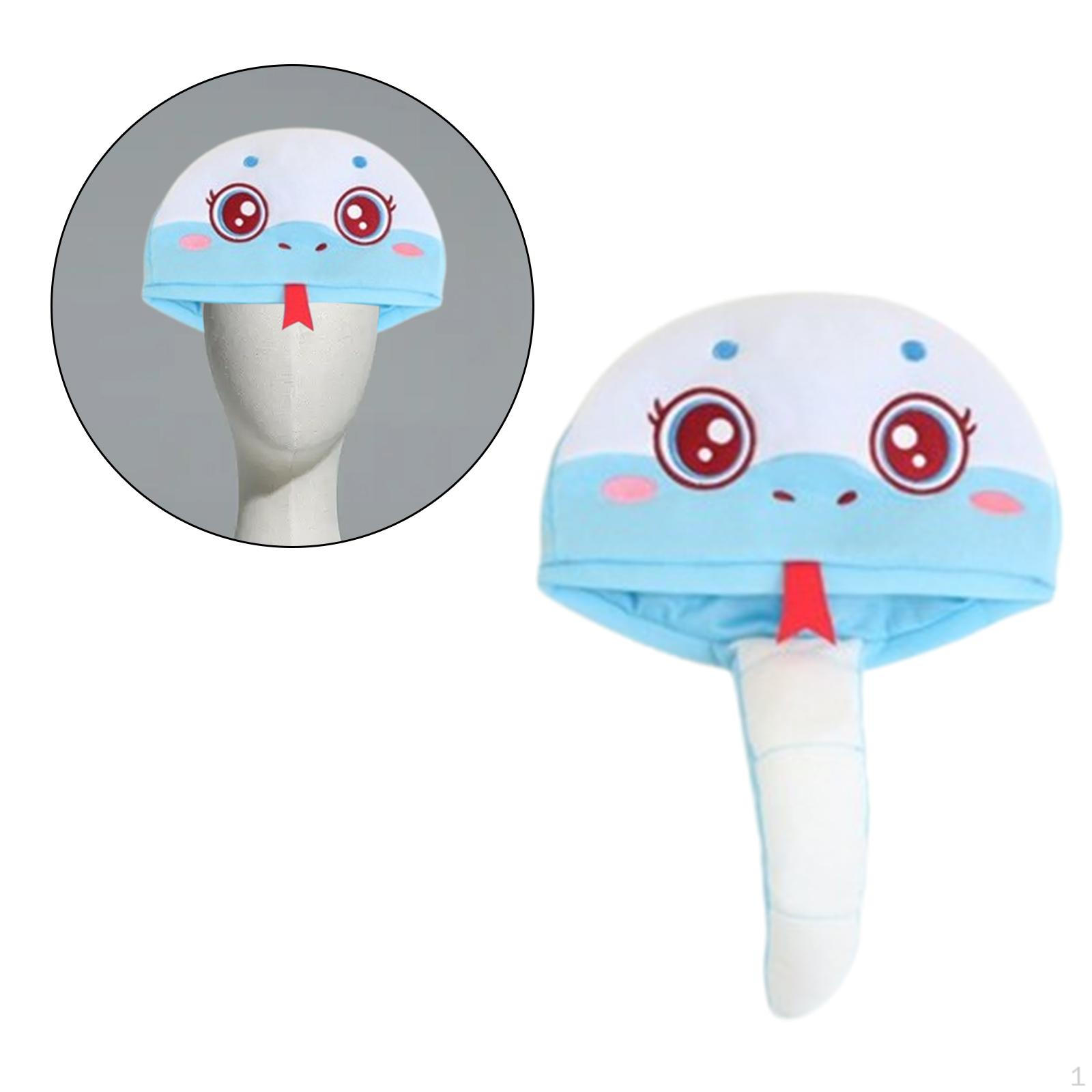 

Snake Headgear Cosplay Photo Prop Party Hat for Role Play Halloween белый