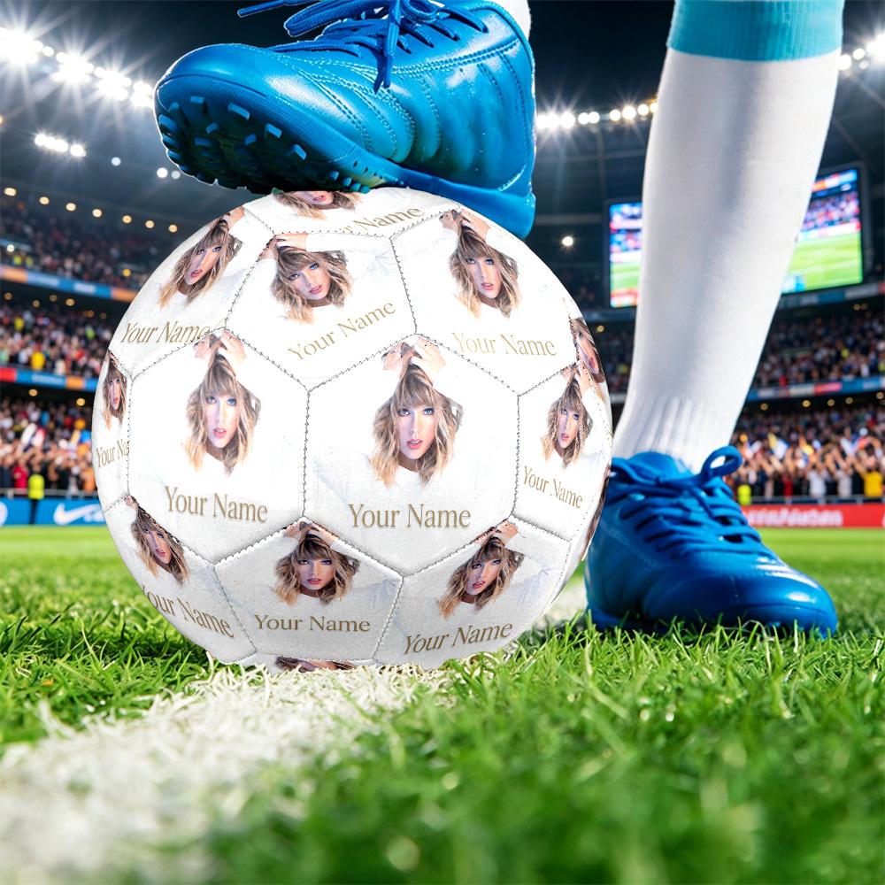 Pallone da Calcio Taglia 5 Taylor Swift, Testo Nome Personalizzato Pallone da Calcio Personalizzato Regalo Allenamento Sportivo