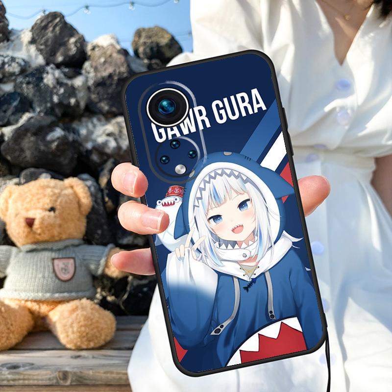 Gawr Gura Hololive Girl Case For Honor Magic 7 5 6 8 Pro 200 400 50 70 90 Lite X9a X9b X9c X9d X8b X8c Win RT Cover