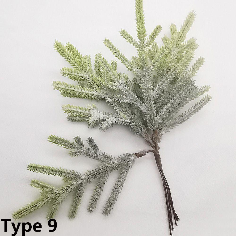 

6PCS/Bundle Wreath Home Decor Christmas Pine Simulation Plants Artificial Flowers Faux Grass Type 9