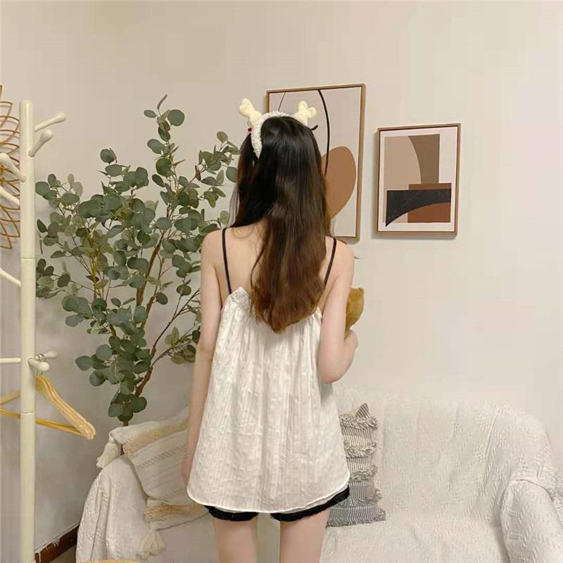 Sommer Damen Camisole Zweiteiliges Set - Trendiger Ins-Stil Haus- und Outdoor-Kleidung