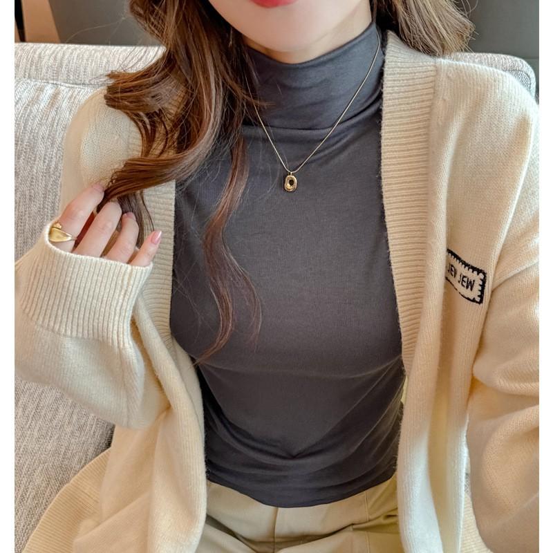 Womens Modal Cotton Slim Fit Half Turtleneck Long Sleeve Base Layer Top Winter