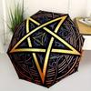 Enchanted Pentagram Mandala Umbrella, Portable 3-Fold Umbrella for Men & Women,Christmas Gift ES142