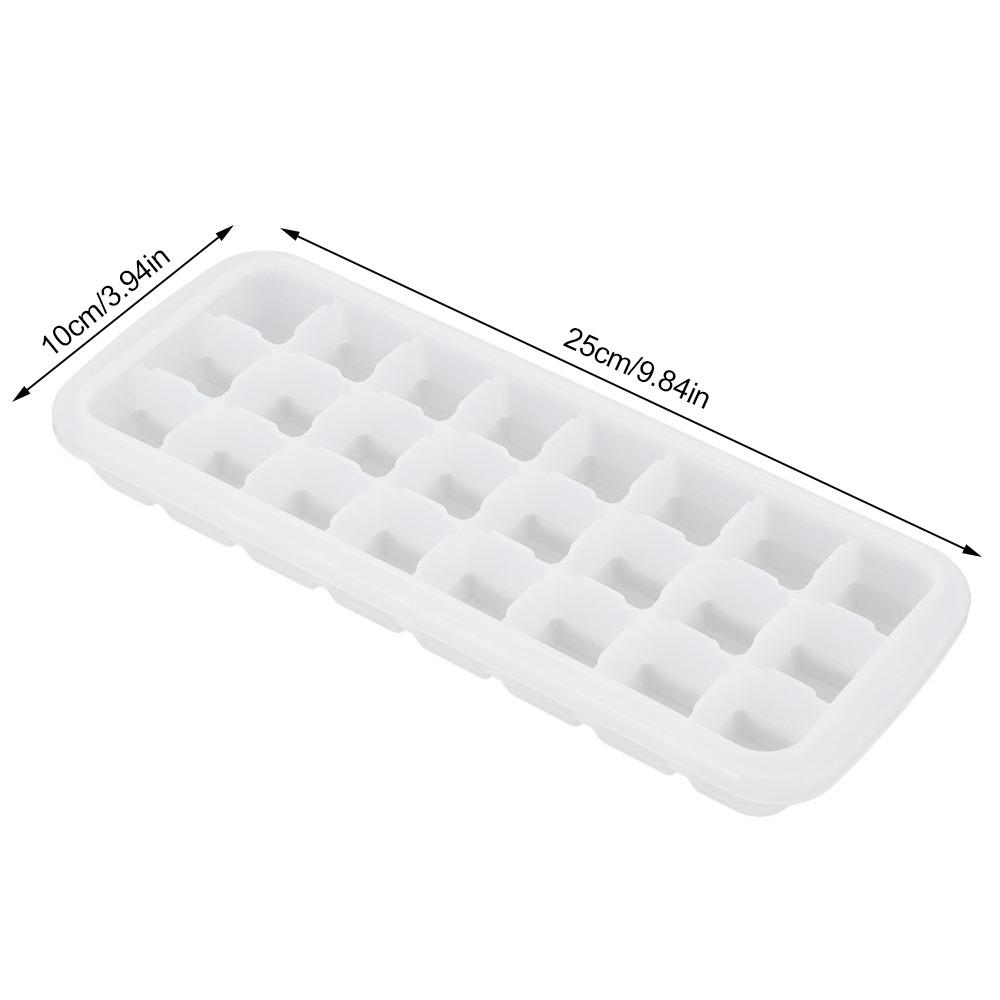 Silicone Ice Cube Mold With PP Lid Small Cubes Ice Tray Reusable Ice Cubes Tray Kitchen