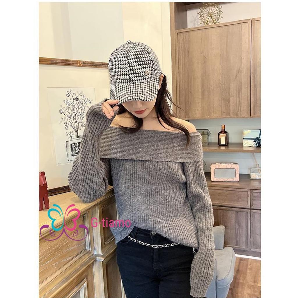 Checkered Cap for Adjustable Houndstooth Black and UV Sun Checkered Korean Style [G-tiamo] Women, One-Point Design, Strap, Pattern, Autumn/Winter,