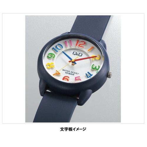 Citizen Q&Q Women's Watch, Colorful, Fashionable, Analog, 10 ATM Water Resistant, Blue and Black, VR64-005