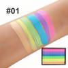 Palette di Colori Arcobaleno a Base d'Acqua per il Viso Pittura Corporea Lavabile Strisce di Colore per Pittura Facciale Festival Cosplay Trucco Regalo