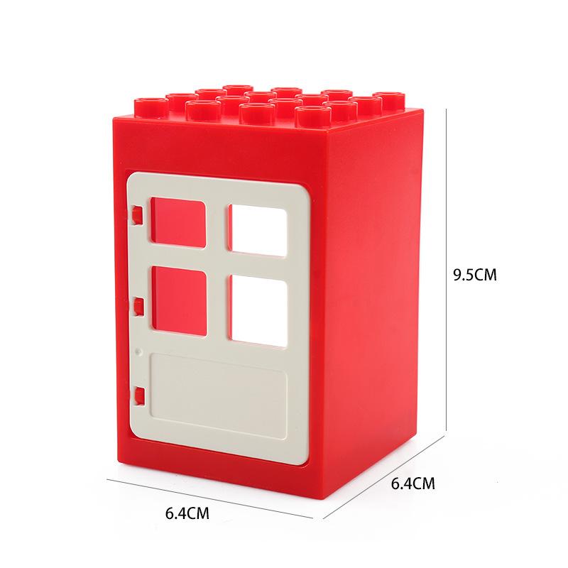 Big Size DIY Building Blocks Window Doors And Household Bulk Parts Model Compatible Large Bricks Toys Accessories Kids Toy Gifts