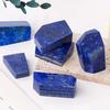 Hochwertiger natürlicher Lapislazuli, polierter Freeform-Block, Kristallscheibe, Energieheilstein für Meditation, Heimdekoration
