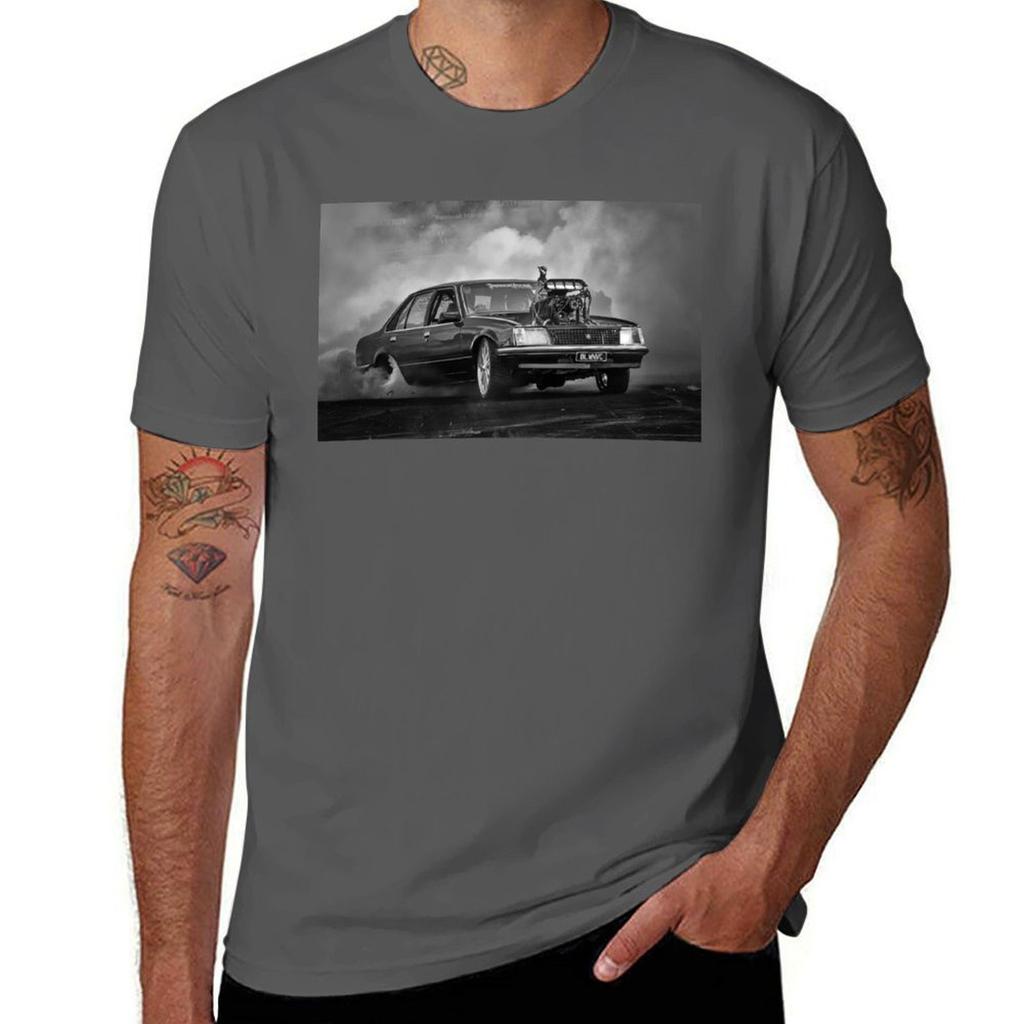 BLOWNVC Burnout T-Shirt Cotton T Shirts High Quality Anime T Shirts for Man T-Shirt