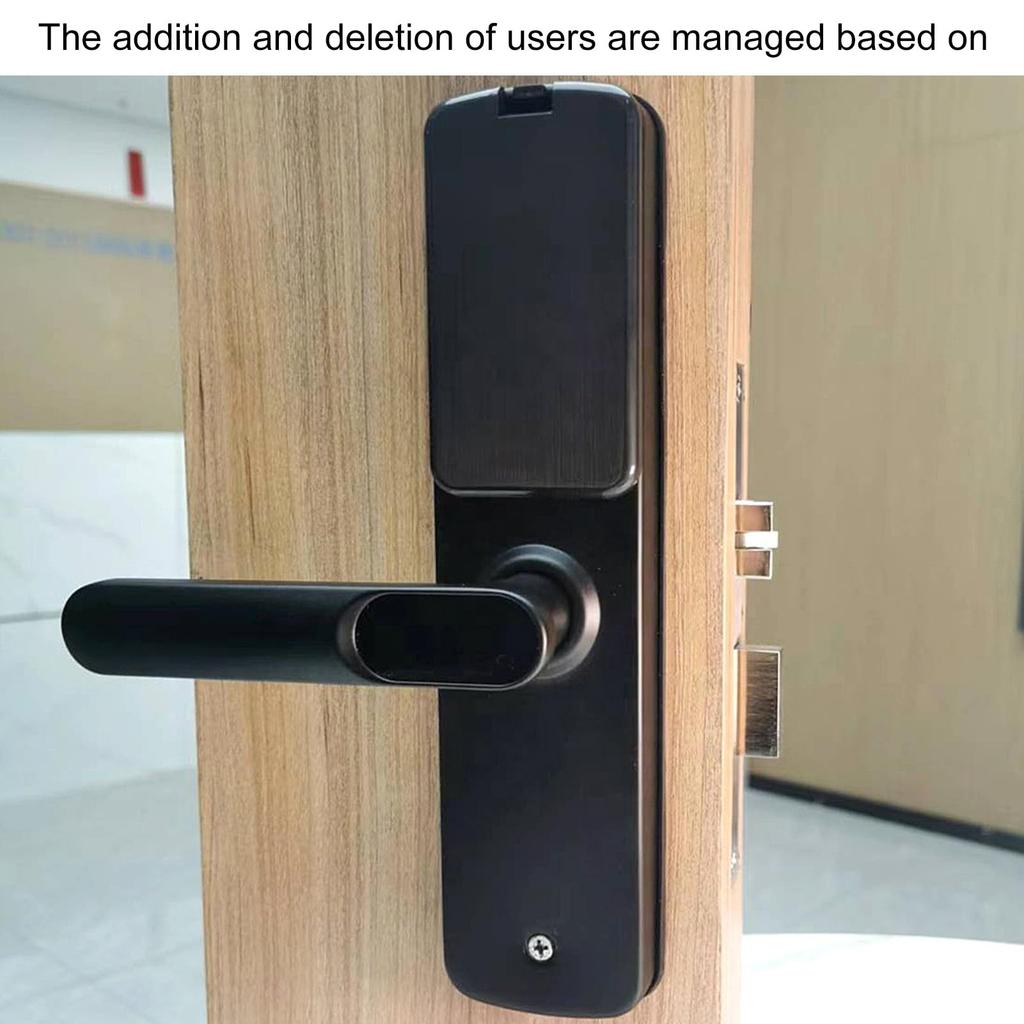 ZJchao Intelligent Smart Waterproof Design Fingerprint Lock Swipe Card Key Password Electronic Lock for Wooden Doors with Handle Fingerprint Lock Elec