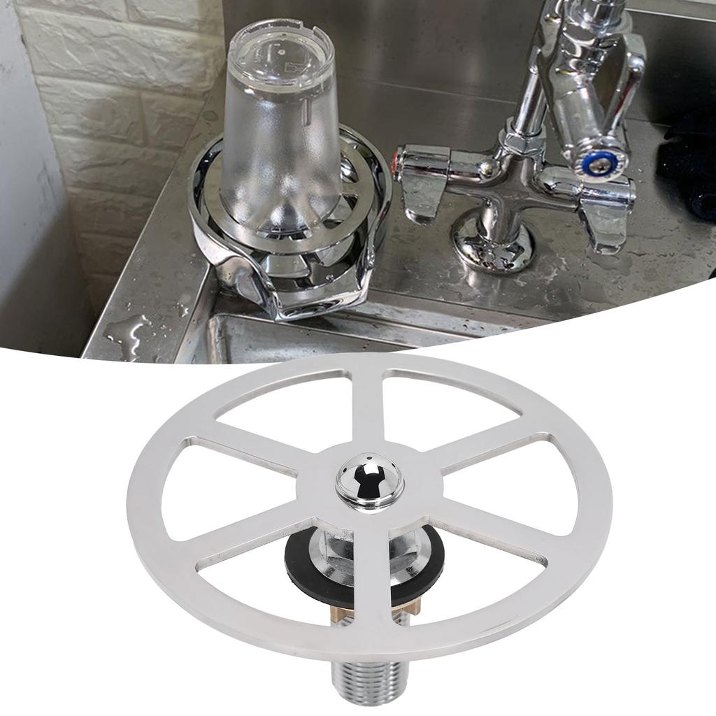 Stainless Stee High Pressure Glass Rinser Automatic Cup Rinser Washer for Bar Kitchen Sinks