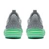 Li Ning All City 11 Fabric Synthetic Leather Shock Absorption Non-Slip Wear-Resistant Low-Top Basketball Shoes Men sneaker Gray Green ABAT031-1