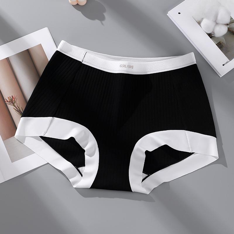 Plus Size Female Spring and Autumn 7A Antibacterial Extended Crotchy Sports Anti Light Flat Angle Underwear