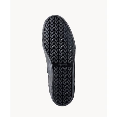 Nissin Rubber Hyper V AC-01 Casual Sneakers, Men's, Black, Size 26.5 cm, 3E, Simple Design, Non-Slip, Lightweight, For On and Off-duty Use