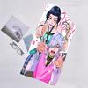 1pc KPop Demon Hunters ZOEY6 Beach Towel, Beach and Seaside Swimming Pool Equipment, Fashion Pattern, Rectangular, Travel Essentials