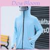 Summer Mens Uv Protection Ice Silk Sun Shirt With Hood For Outdoor Activities