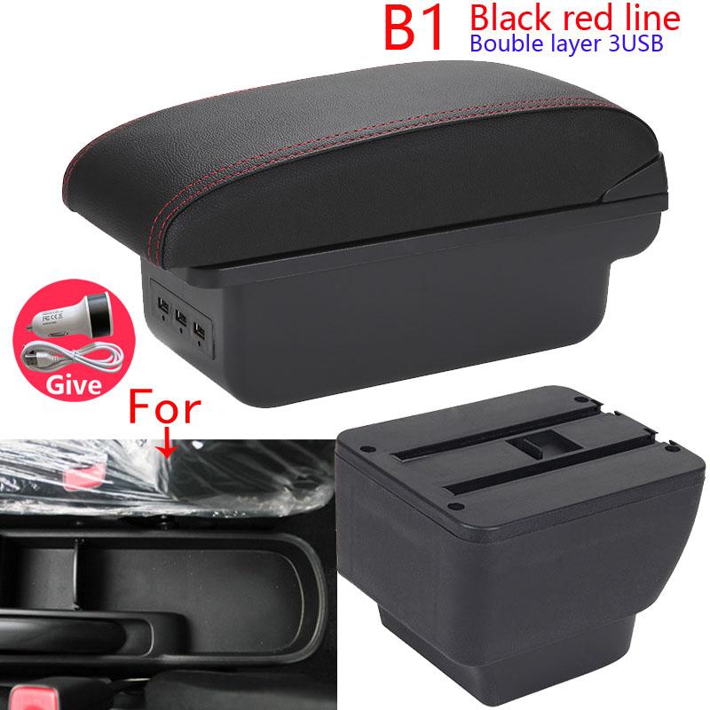 For MAZDA 2 Armrest For Mazda 2 Demio Car Armrest Box Retrofit Storage Box Car Accessories Interior Details Simple Installation