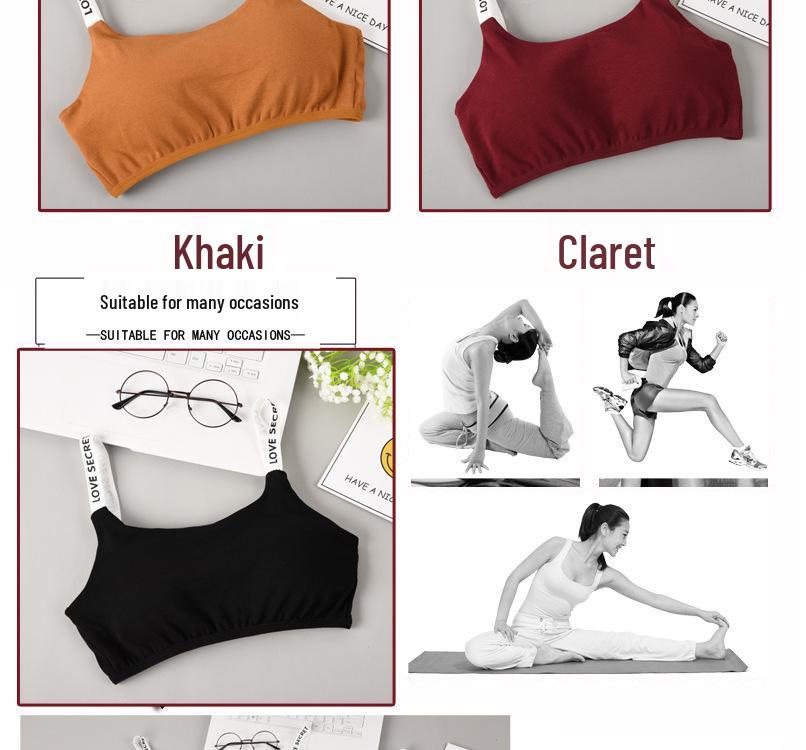 Southeast Asia Strap Backless Bandeau Top with Chest Pads - Comfortable Back Buckle Bra for Girls