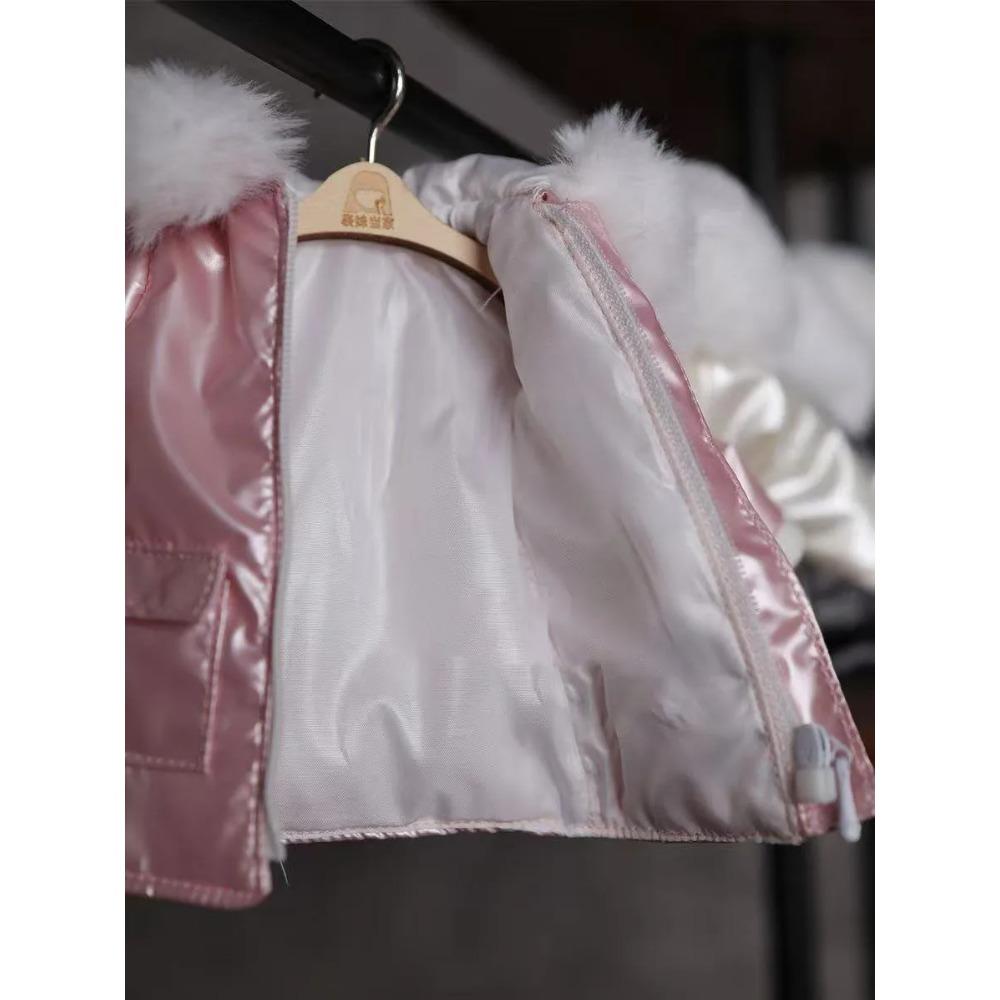 1/6 Blythe Doll Clothes Outfit Warm Cotton Coat Suit Winter Coat Down Jackets Doll Clothing Accessories