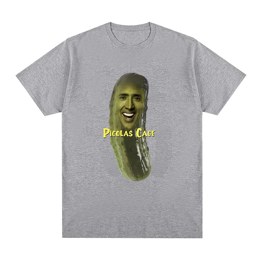Picolas Cage Fun Nicolas Cage Meme Pattern Tshirt Womens Fashion Harajuku Tshirt Casual Short Sleeve Oversized Tshirt