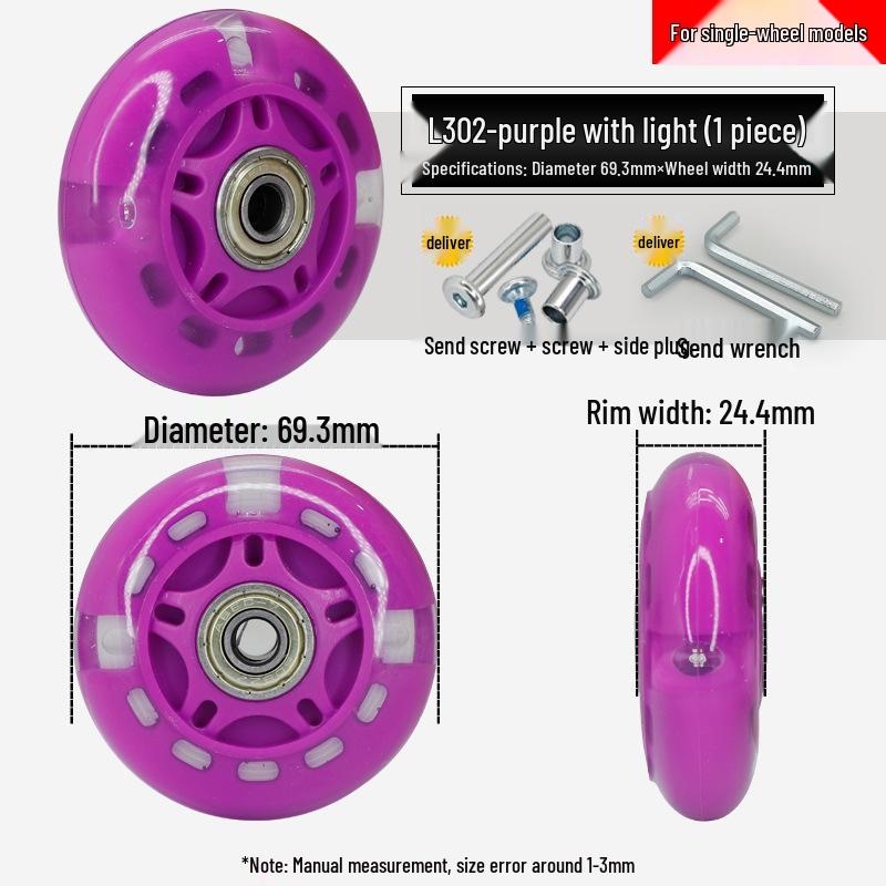 Universalrad-Ersatz für Gepäckkoffer: Lederrolle Gummirolle Felgenreparaturzubehör
