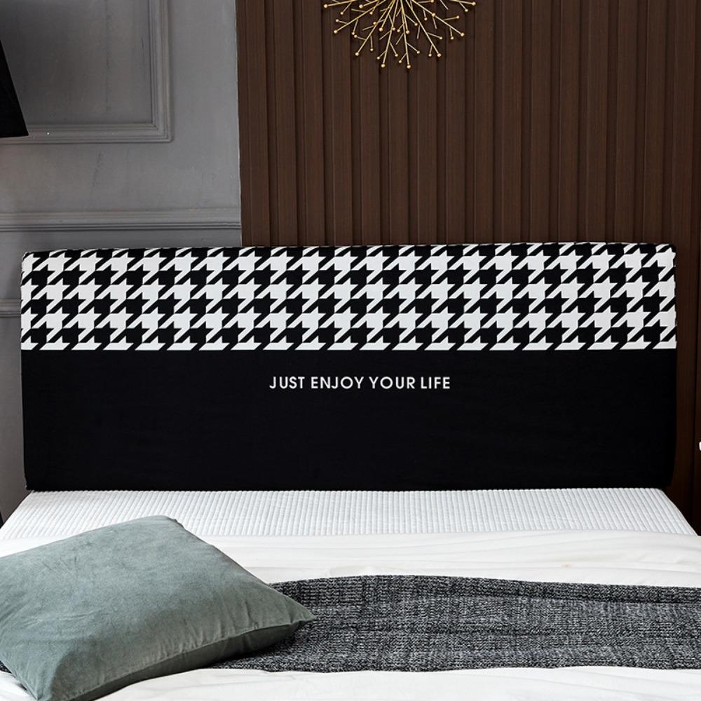 Nordic Nantong Bedside Cover Bedroom Bedside Backrest Cover Elastic Dustproof Soft Bag Fabric Protective Cover