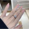 925 Sterling Silver Ring 5A Zircon Classic for Women Man Wedding Jewelry Engagement Charm Party fashion Gift High Quality Ring