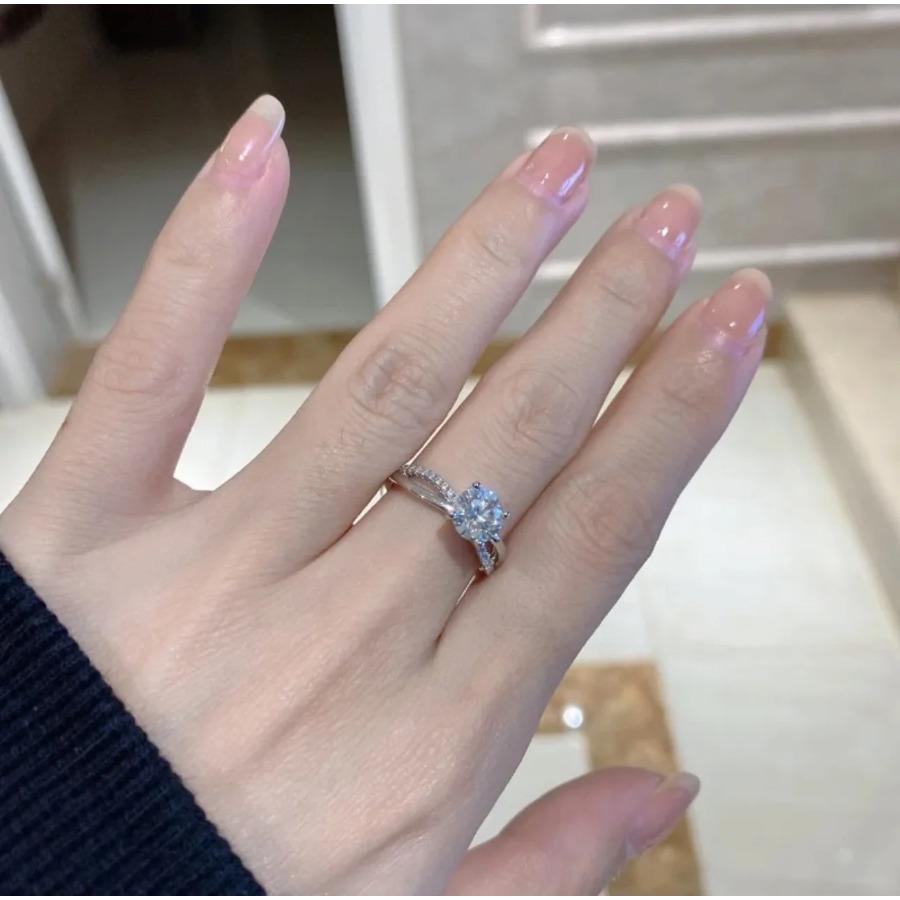925 Sterling Silver Ring 5A Zircon Classic for Women Man Wedding Jewelry Engagement Charm Party fashion Gift High Quality Ring