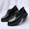 Men's Formal Shoes lace up oxfords Leather Office work Casual Business Shoe Dress Oxfords Men black Wedding party shoes Footwear