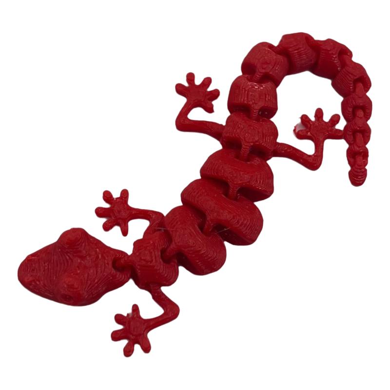 10/20Pcs Creative Joints Movable Home Scene Decoration 3D Printed Mini Lizard Figurines Animal Toys Christmas Gift For Kid